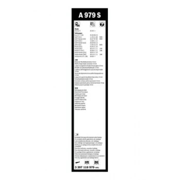 Vag Aerotwın Silecek Supurgesi 600 / 475 (flatblade Muz Tipi) Passat Yeti (1q1 998 002) - Bosch 3397118979 - Resim 1