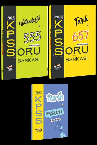 2026 Kpss Lisans ve Önlisans Varandaşlık - 657 Tarih ve Tarih Fısıltı 3 lü Seti