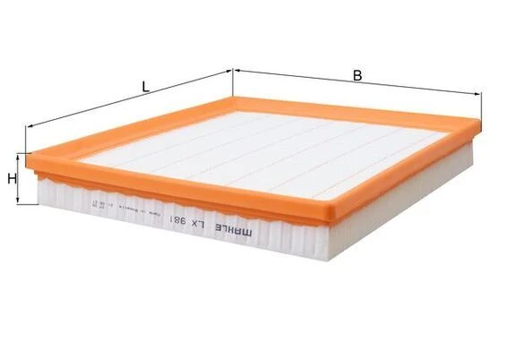 Mercedes Hava Filtresi W211 03>08 W463 00> W220 00>05 - Mahle Lx981 ürün görseli 1