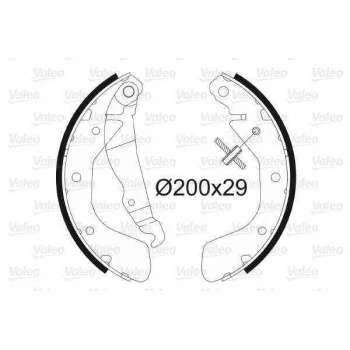 Opel Arka Fren Balatası İnce Tip Corsa B Astra F - Valeo 562077 - Resim 1