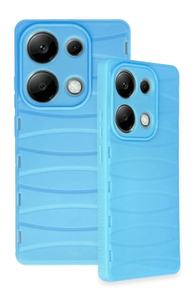 Akman Xiaomi Redmi Note 13 Pro 4G Kılıf Bibercas Silikon Kapak - Mavi - ACL6201220-9756 - 3