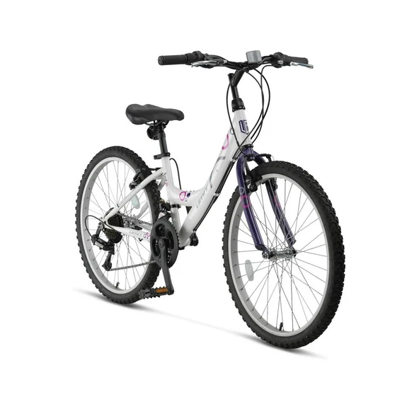 Ümit Colorado 26 Jant 14K V 21 Vites Bayan Dağ Bisikleti Beyaz Mor - Resim 2
