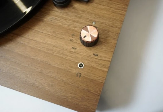 fomix FM-104 kahverengi  Hoparlörlü Bluetoothlu Pikap Plak Çalar - 5