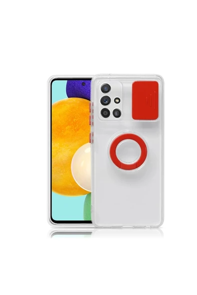 Akman ALLY Samsung Galaxy M51 Kılıf Sürgülü Kamera Lens Korumalı Yüzük Standl? - ACL6207626-4601 - Resim 2