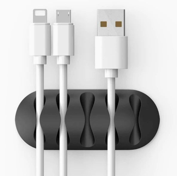 Kablo Tutucu 5 Kanallı 3lü Siyah - 4