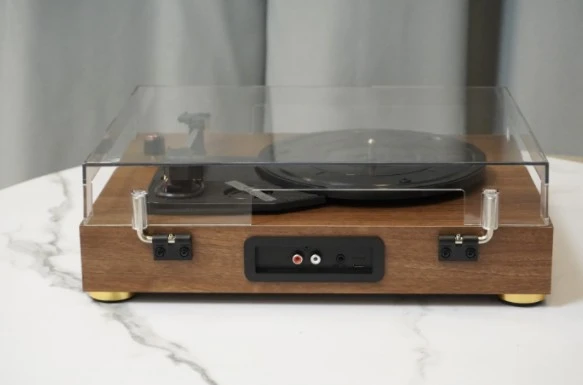 fomix FM-104 kahverengi  Hoparlörlü Bluetoothlu Pikap Plak Çalar - 4