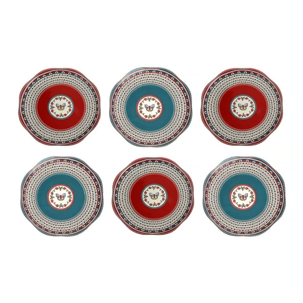 Lucky Art Liora Bone 27cm 6 lı Tabak Seti ürün görseli