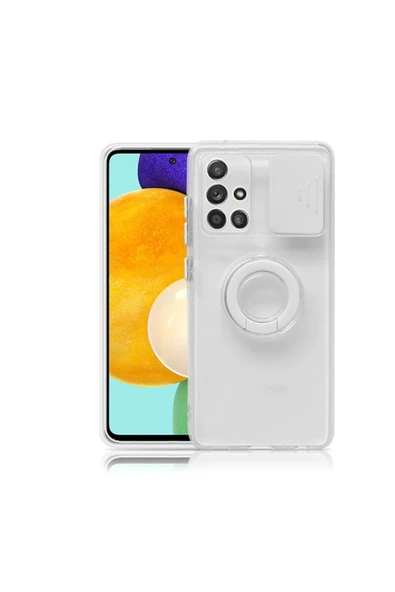 Akman ALLY Samsung Galaxy M51 Kılıf Sürgülü Kamera Lens Korumalı Yüzük Standl? - ACL6207626-4601 - Resim 3