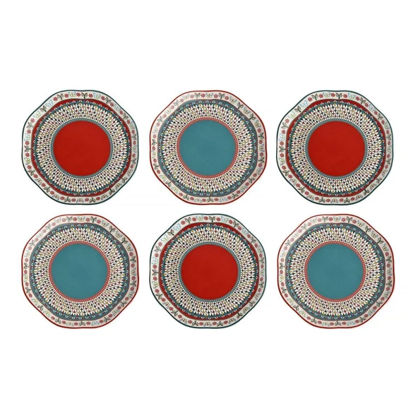 Lucky Art Liora Bone 19cm 6 lı Tabak Seti ürün görseli