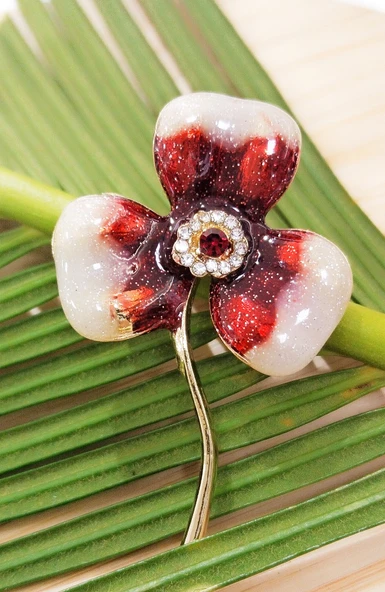 Monalisa Home Çiçek Figürlü Broş