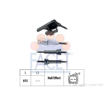 Psa Abs Kablosu Sensoru Arka Sag Sol 307 C4 1.6 2.0 01> - Facet 21.0027 ürün görseli