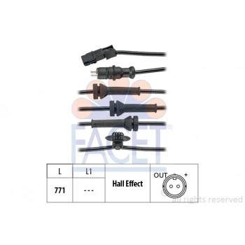 Renault Abs Kablosu Sensoru On Megane II - Facet 21.0156 ürün görseli
