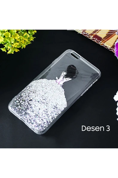 Akman iPhone SE3-SE2 İPhone 8-7 Kılıf 3d Diamond Elbise Şeffaf Silikon Kılıf-(19 - ACL6204055-1010 - Resim 5