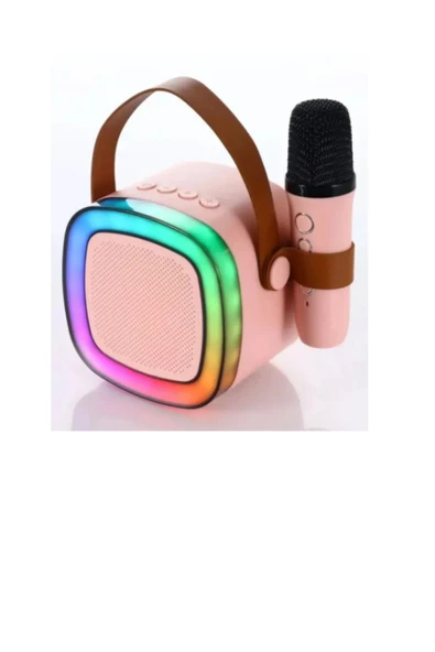 inteknoloji Taşınabilir Bluetooth Karaoke Hoparlör Kablosuz Mikrofon Yeni Ürün Güçlü Ses Mini Ses Sistemi ürün görseli