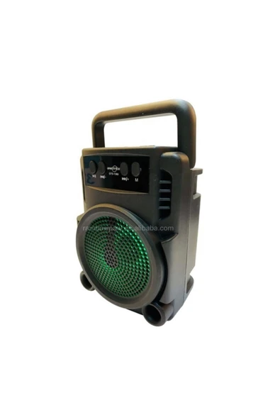 inteknoloji Gts-1360 Işıklı Kablosuz Hoparlör Bluetooth Speaker Ses Bombası Mini Led Işıkl/sdkart/usb - Resim 6
