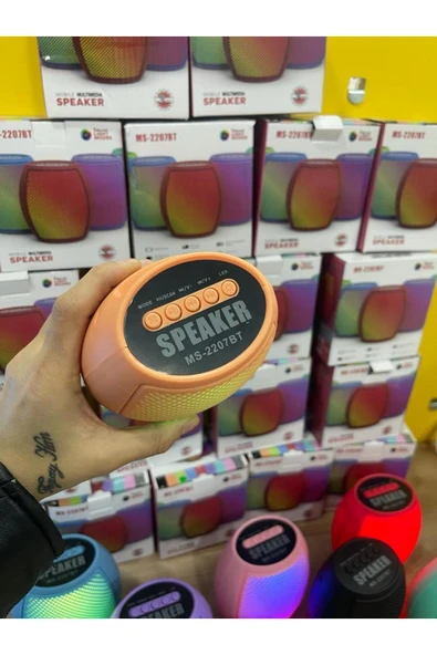 inteknoloji MS-2208BT Kablosuz Hoparlör -Renk Değiştiren usb-sd-bluetooth - Resim 2