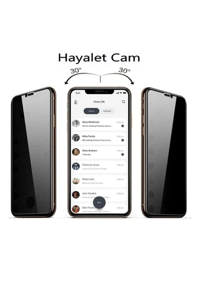 aksesuarium Iphone 11 Pro Gizli Hayalet 5d Kırılmaz Cam Ekran Koruyucu ürün görseli 1