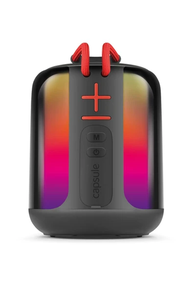 inteknoloji Capsule Taşınabilir Bluetooth Hoparlör Ses Bombası Yüksek Ses Gücü Sese Duyarlı Led Işık ürün görseli