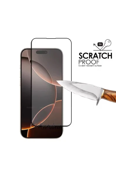 inteknoloji İphone 16 Pro Max Uyumlu Tam Kaplar Parlak 5d Ekran Koruyucu Kırılmaz Cam HD ANTİSTATİK - 2