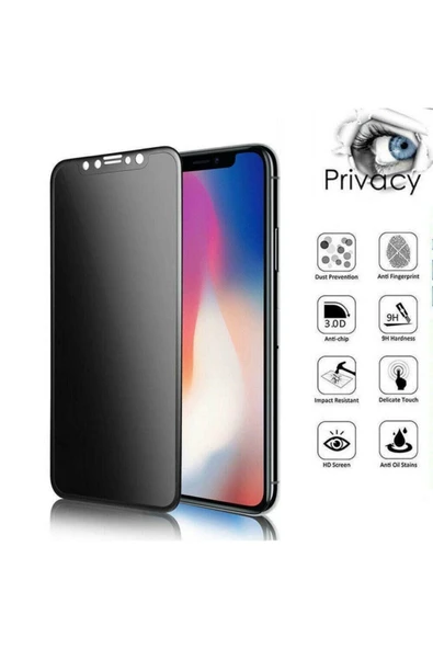 Telefon Aksesuarları For Apple Iphone 11 Pro Max Gizli Hayalet 5d 6d Tam Kaplayan Kırılmaz Cam ( Siyah ) ürün görseli 1