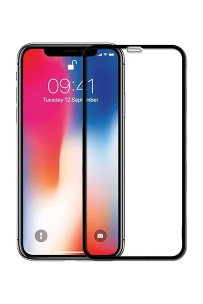 SSLINE Iphone Xs Max 5d Tam Kaplayan Nano Kırılmaz Cam - Resim 4