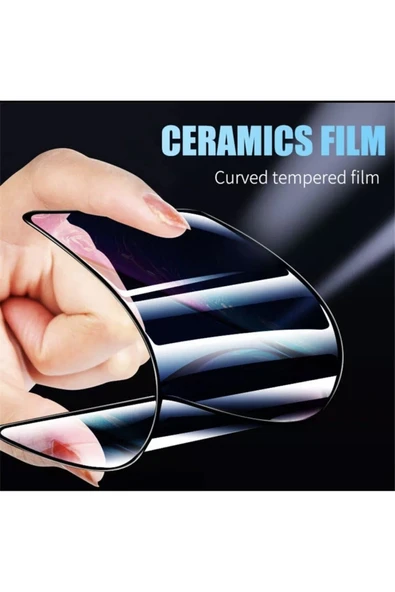 inteknoloji Iphone 6 Plus 6s Plus Uyumlu Seramik Nano Siyah Esnek Tam Full Kaplayan Kırılmaz Cam Ekran Koruyucu - Resim 7