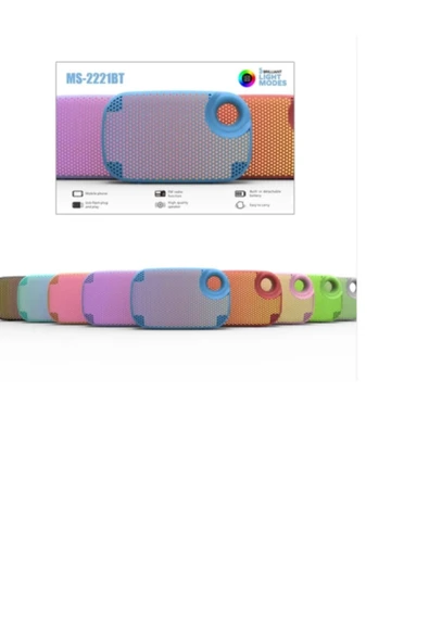 inteknoloji PL-4385 SD USB FM RGB BLUETOOTH SPEAKER (MS-2221BT) - Resim 6