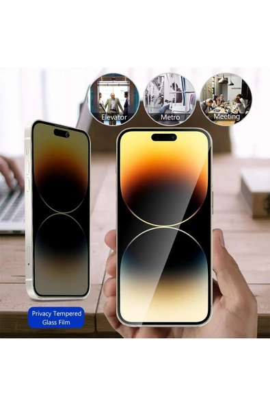 inteknoloji iPhone 15 Pro Max Hayalet Ekran Koruyucu Kırılmaz Cam - Ultra İnce - Resim 3