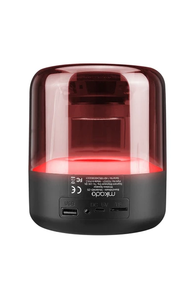 inteknoloji Bluetooth-usb -aux -tf Card 3.7v 1200mah Led Işıklı Taşınabilir Speaker Ses Bombası - Resim 4