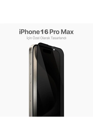 inteknoloji (GUARD HAYALET) Iphone 16 Pro Max Uyumlu Hayalet Tam Kaplayan Guard Serisi Cam Ekran Koruyucu - Resim 2