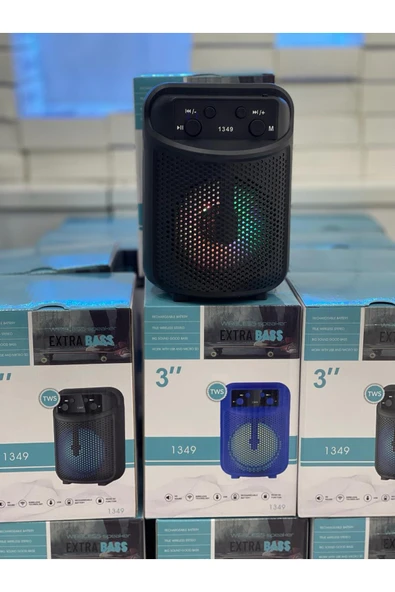 inteknoloji Işıklı Bluetoothlu Extra Basslı Ses Bombası sd/usb/bt - Resim 2