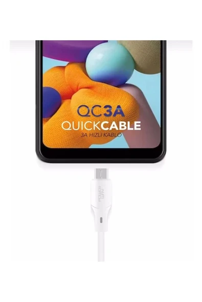 inteknoloji Techson C08-M 3A Amper Micro USB Hızlı Şarj ve Data Kablo 1MT - 2
