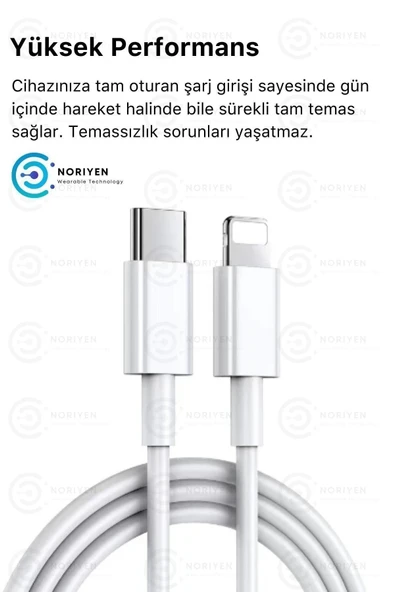 inteknoloji iPhone Tüm Serilere Uyumlu 20w Hızlı Şarj Seti Adaptör ve Type C Kablosu 7 8 X 11 12 13 14 Plus Pro - Resim 3