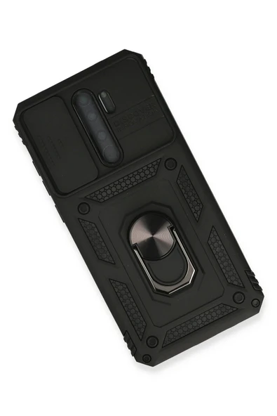 Akman Xiaomi Redmi Note 8 Pro Kılıf Pars Lens Yüzüklü Silikon - Siyah - ACL6209631-1727 - 3