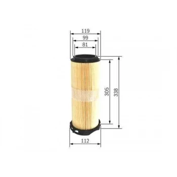 Mercedes Hava Filtresi (om646) C-Class W204 08>14 S204 08>14 C204 11> - Bosch F026400214 - Resim 1