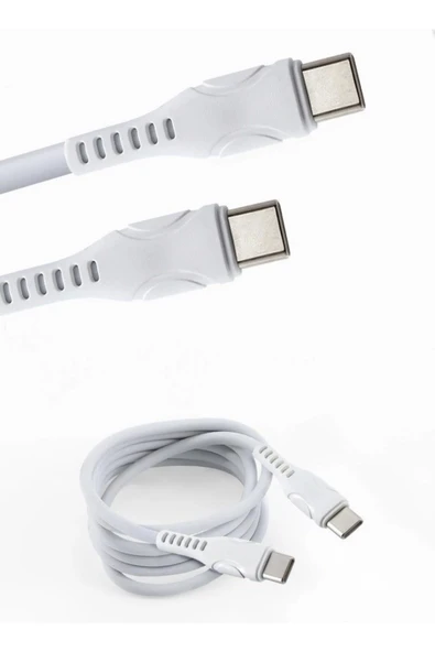 tonex MA74 Type-C To Type-C 60W PD Data Kablo Beyaz - Resim 2