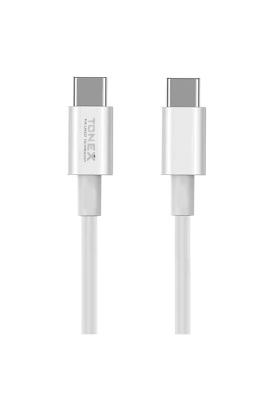 tonex TA-38W 2 Girişli Type-C To Type-C Kablolu Araç Şarjı Işıklı - - Resim 5