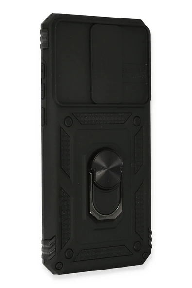 Akman Xiaomi Redmi Note 8 Pro Kılıf Pars Lens Yüzüklü Silikon - Siyah - ACL6209631-1727 - 2