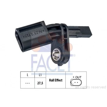 Vag Abs Sensoru Sag Arka Caddy Golf VII Passat Tiguan A3 Octavıa Leon Superb Azz Bkj Bmv Bmx - Facet 21.0173 ürün görseli