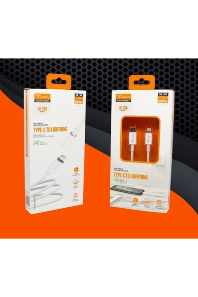 inteknoloji Iphone 11 / 12 / 13 / 14 Usb-c Lightning Şarj Kablosu 1m - Resim 7