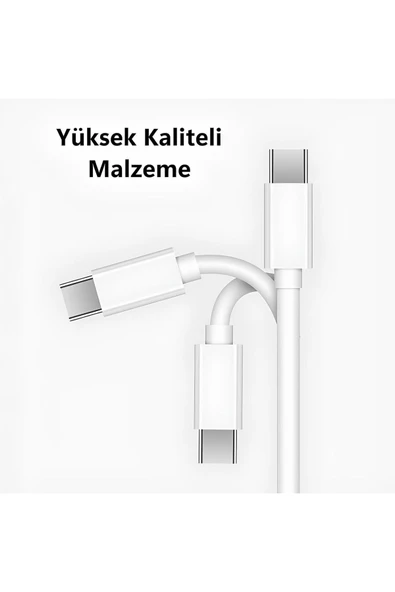 inteknoloji Iphone 1 Metre Type C Hızlı Şarj Aleti Kablosu  Iphone 15 - 15pro - 15 Pro Max Huawei Xiaomi uyumlu - Resim 3