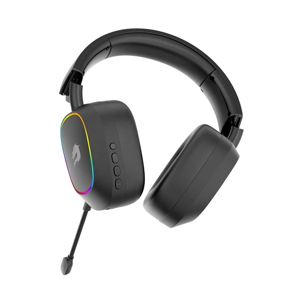 GameBooster WBH23B Nemesis Pro RGB 2.4Ghz+BT Kablosuz Oyuncu Kulaklığı Siyah - 4