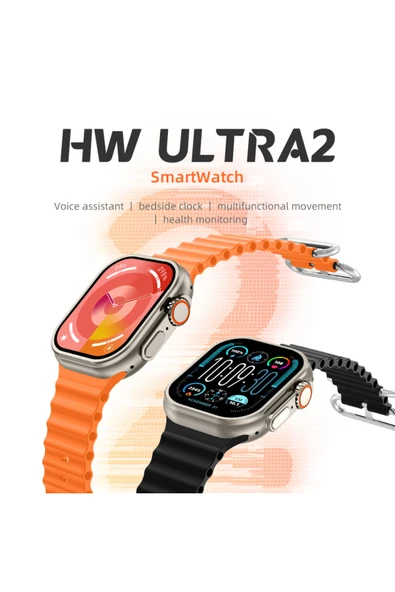 inteknoloji HW Ultra 2 Chat Gpt/GPS/NFC/Siri Destekli Watch Ultra 2 Akıllı Saat - 7