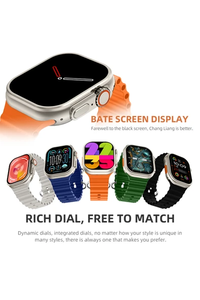 inteknoloji HW Ultra 2 Chat Gpt/GPS/NFC/Siri Destekli Watch Ultra 2 Akıllı Saat - 5