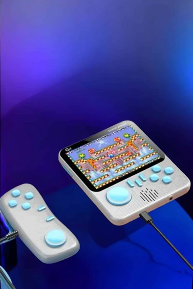 El Atarisi 3.5 inç Ekran Çift Konsol 666 Adet Retro Oyun Gamepad - 3