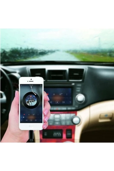 AyazTech Iphone Aux Uyumlu Dönüştürücü 3.5mm Siyah Çevirici Kablo - Resim 4