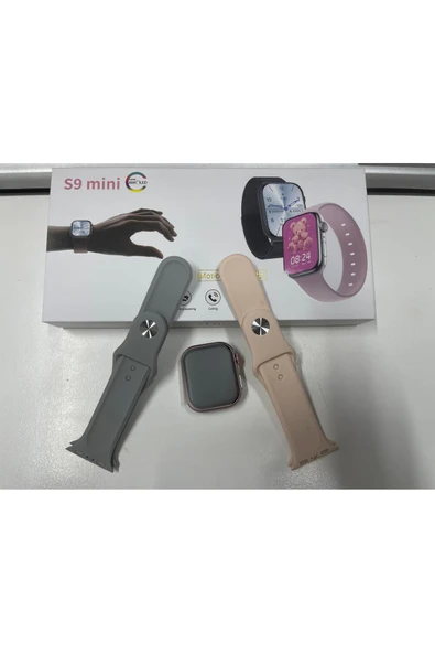 xonex S9 Mini Çift Kordon 41 mm Amoled Ekran Watch 9 Mini Akıllı Saat - 8