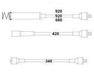 Opel Bujı Kablosu 18sv 20ne Vectra A << 1991 - Hellux Hbk3235 ürün görseli 1