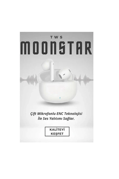 inteknoloji Samsung A70 A80 A90 A71 A52 A52s A72 A23 A33 A53 A73 uyumlu Moonstar Bluetooth Kulaklık - 1