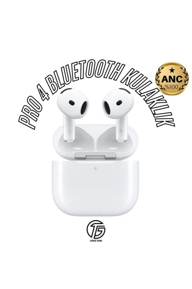 inteknoloji İ.phone Air.pods Bluetooth Kulaklık 4.nesil Gürültü Engelleyicili Yüksek Bass Ios Android Uyumlu - 2